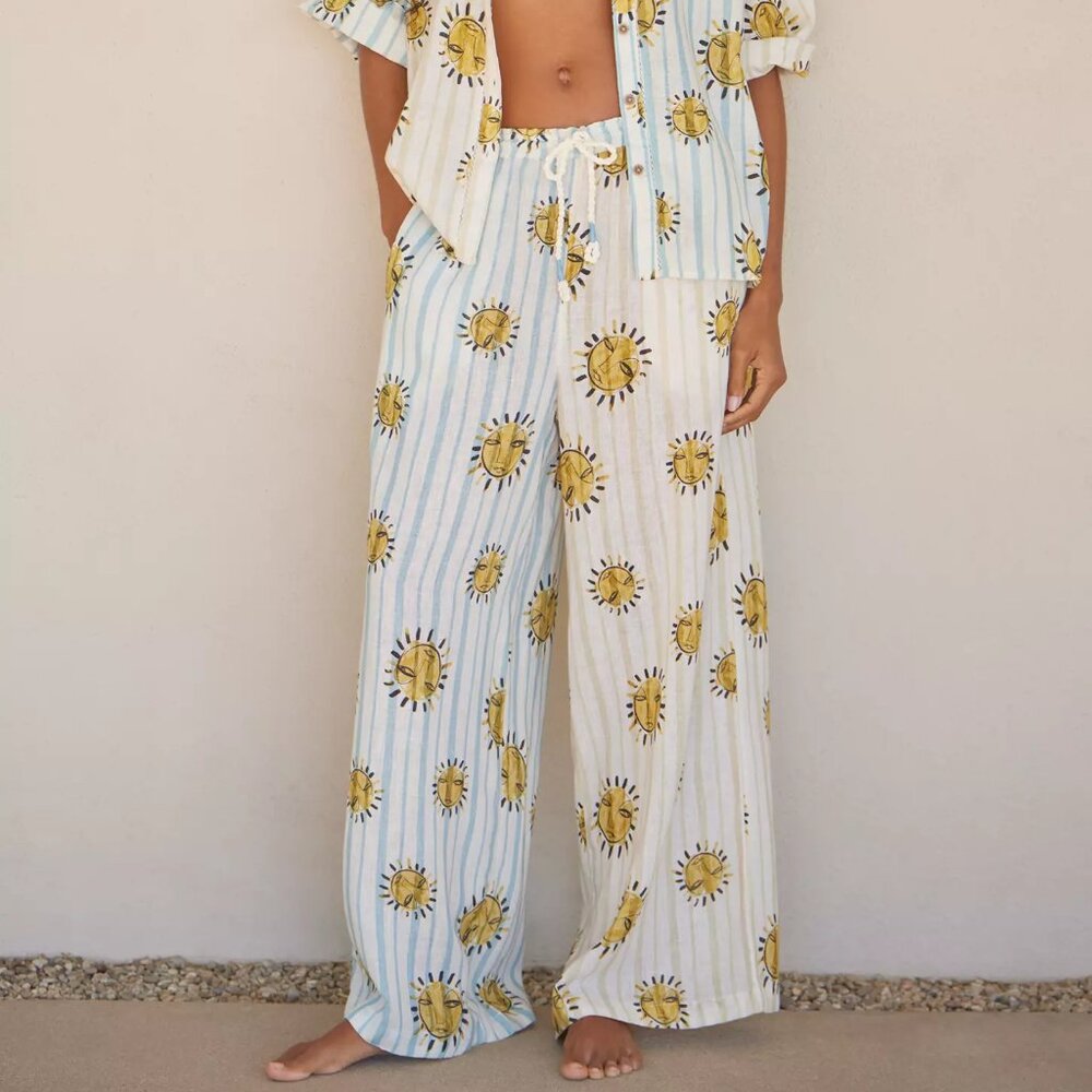 LouLou Avenue x Anthropologie Linen Pants